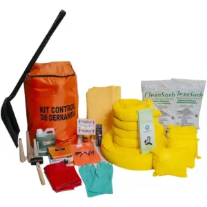 Kit de Control de Derrames Completo con Herramientas de Obturación (Maletín Portátil)