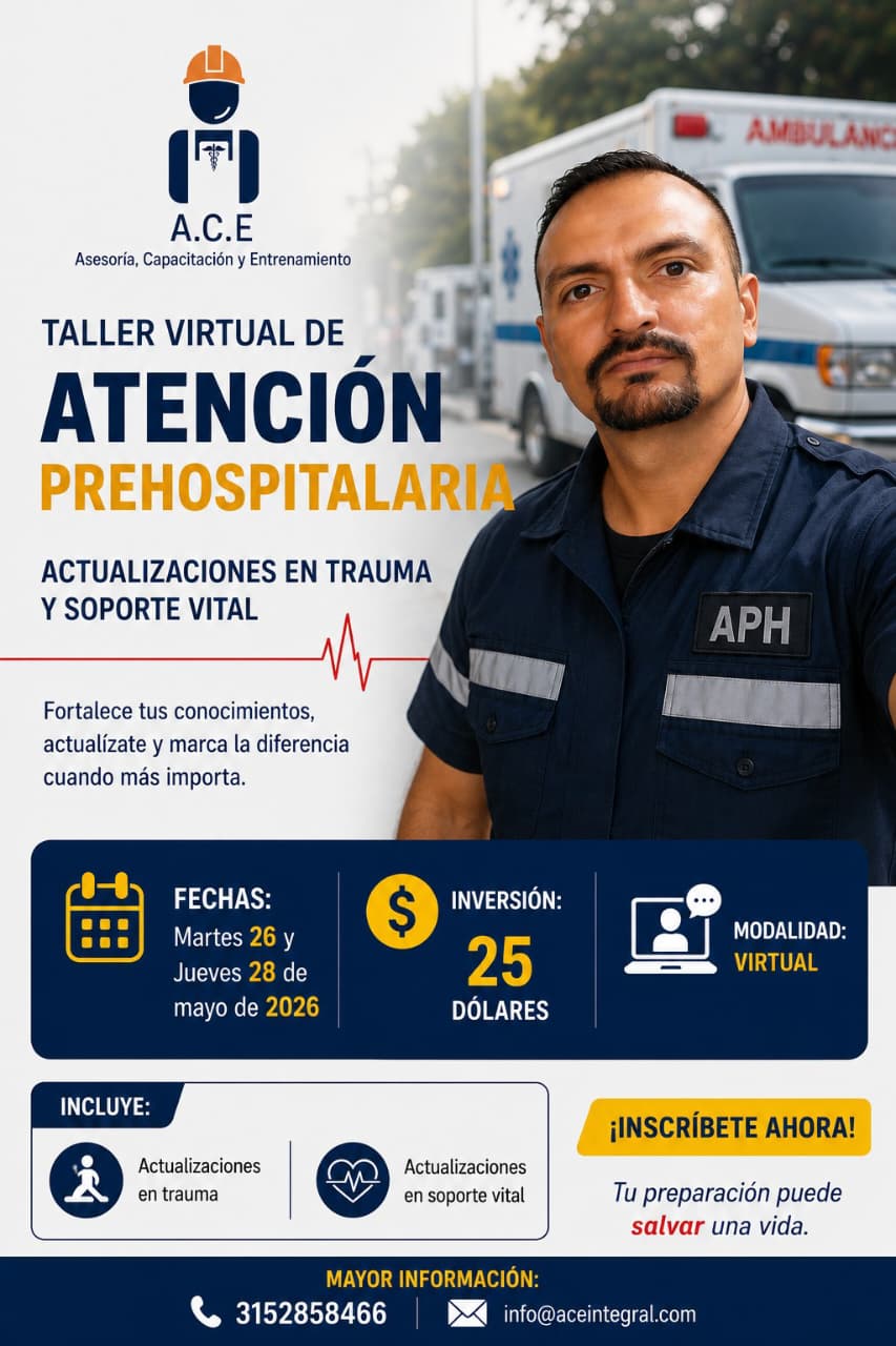 Taller Virtual de Atención Prehospitalaria – Actualizaciones en Trauma y Soporte Vital